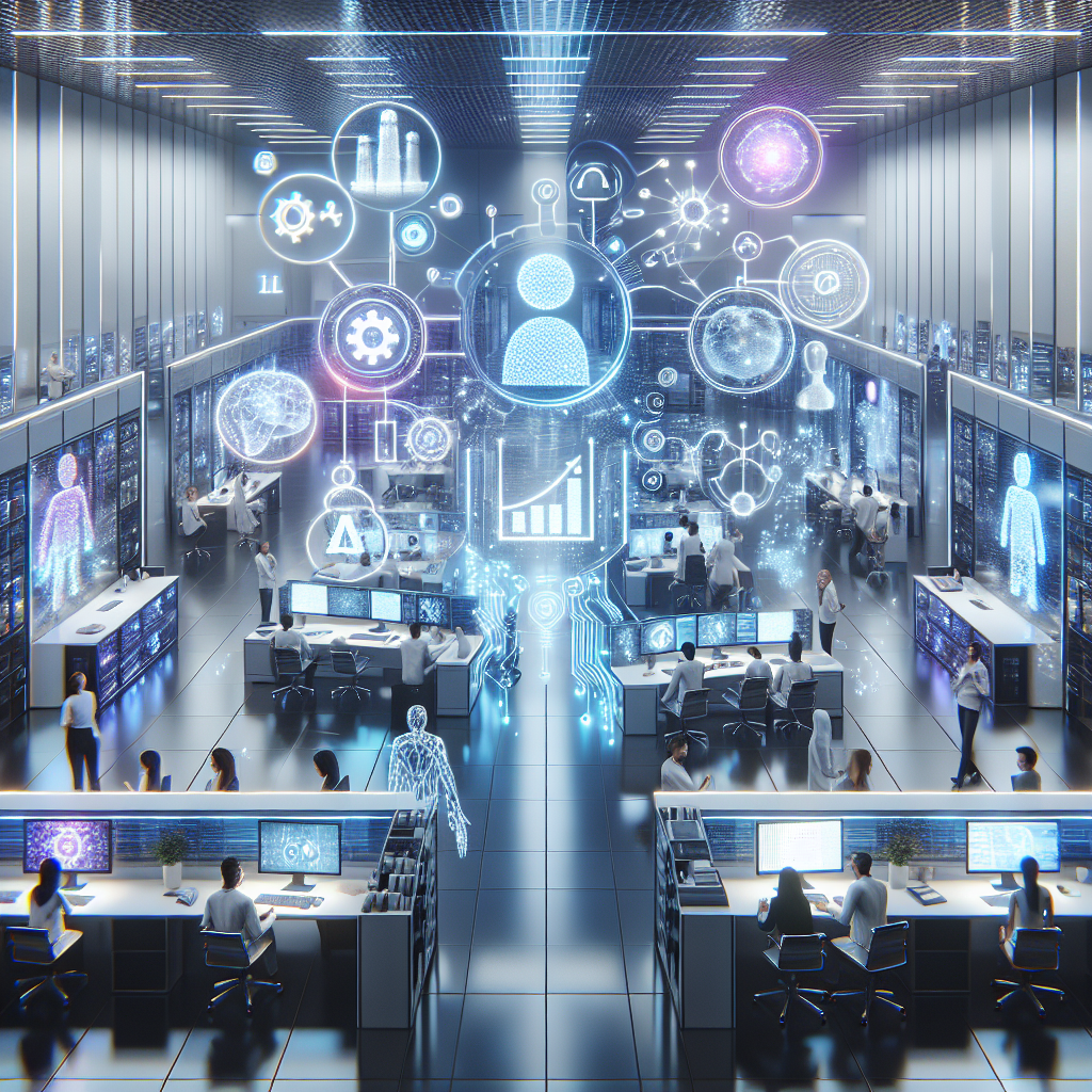 Visual representation of leading AI technologies and companies in Germany, including symbols for Machine Learning, Deep Learning, NLP, multi-agent systems, and logos or icons representing top German AI firms like Cognigy and Deepset.