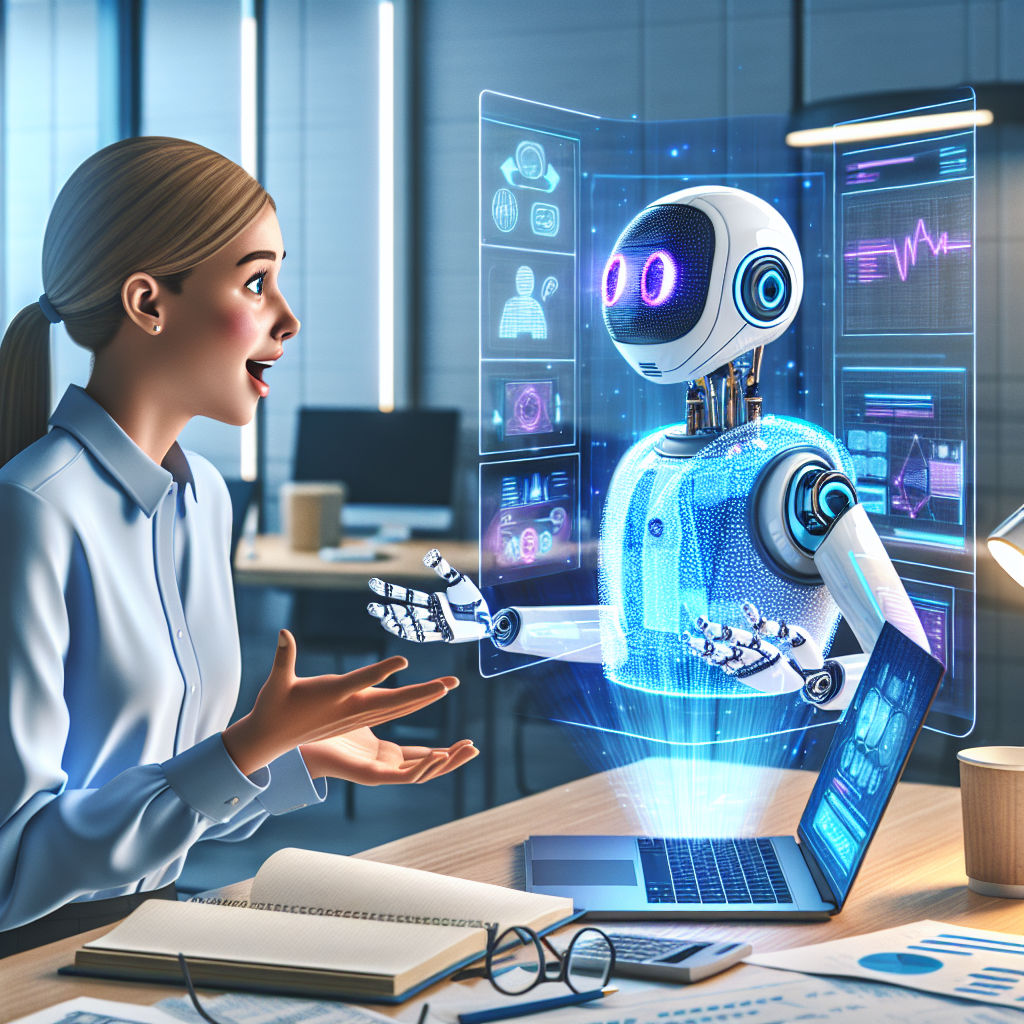 A visual of AI integration in cloud accounting and robotic process automation (RPA), including AI chatbots interacting with clients for onboarding and fraud prevention.